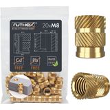 ruthex Threaded Inserts M8 (20 pieces)