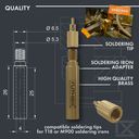 ruthex Soldering Tips / Melting Aid Set - 1 set