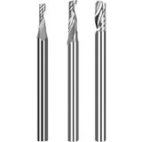 HRC55 3.175mm Tungsten Steel End Mills Downcut Set of 3